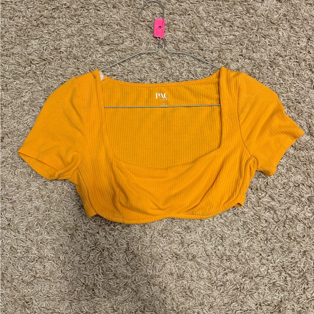 PacSun Tennessee Orange Ribbed Crop Top